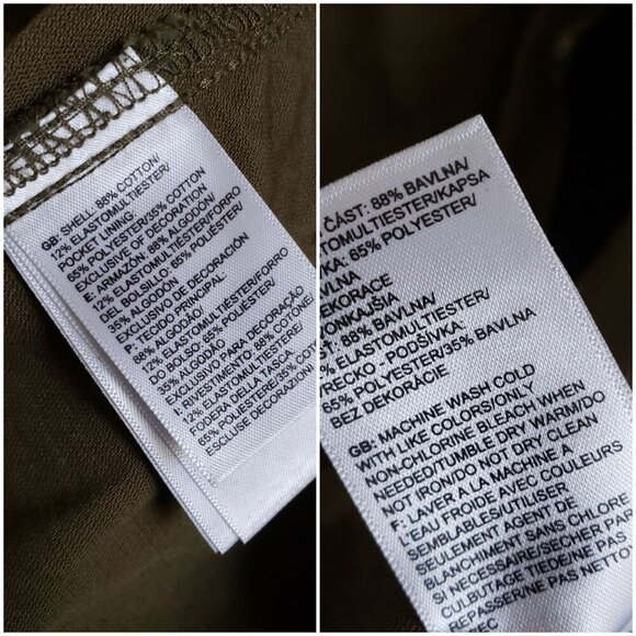 The North Face Canvas Utility Jacket Army Green Hooded Full Zip Sz Women's Small - Picture 10 of 12